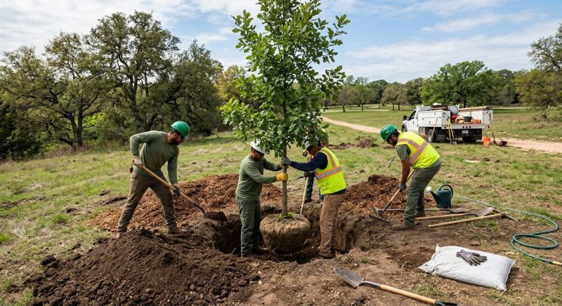 Oak Tree Planting Service